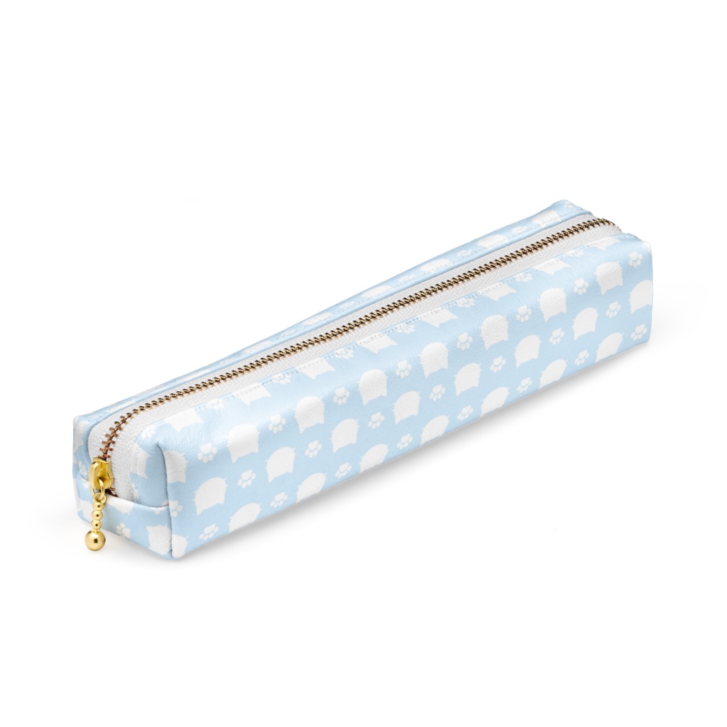 猫と肉球のペンケース (20 x 4 x 4cm)