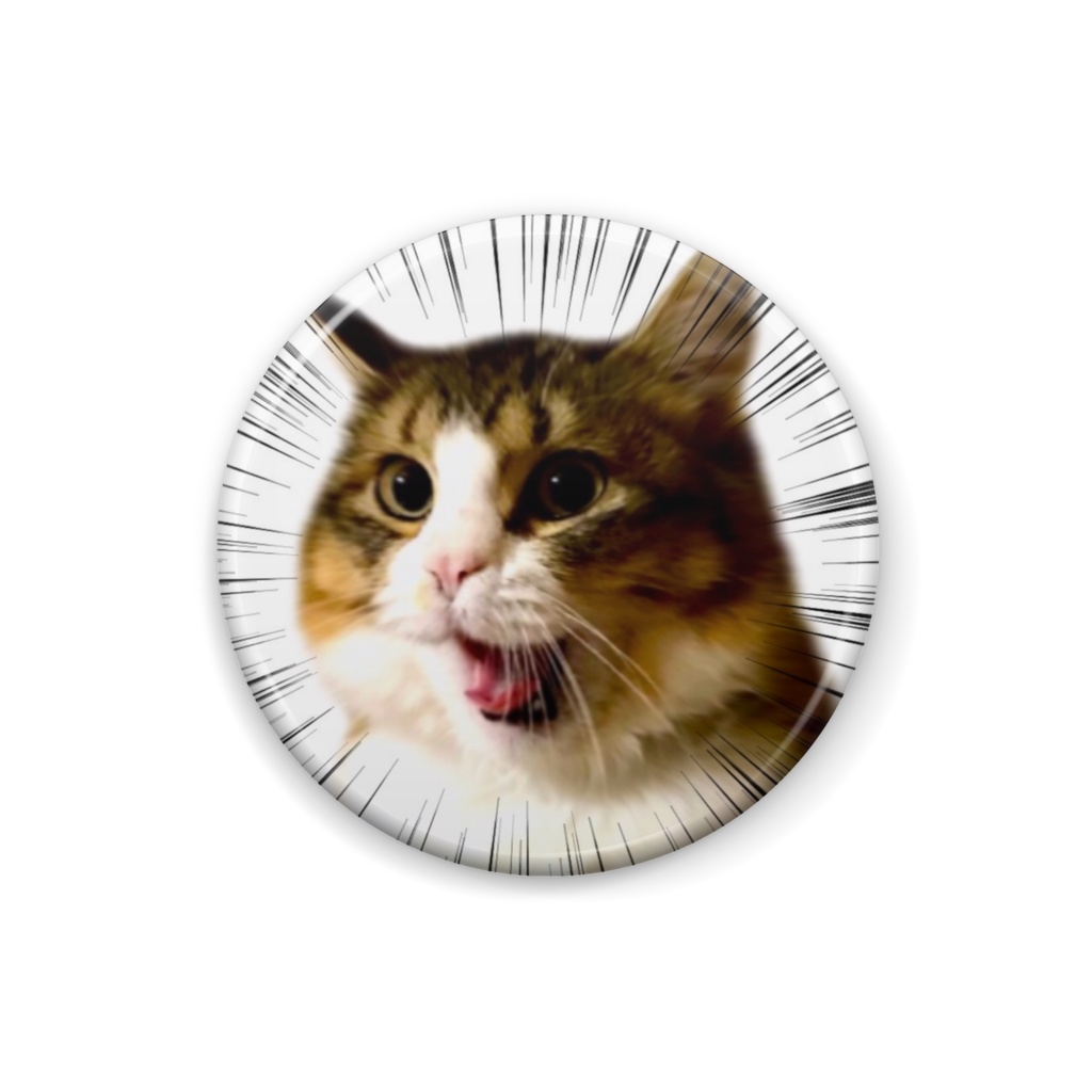 シャウトねこ 缶バッジ - ムギver.