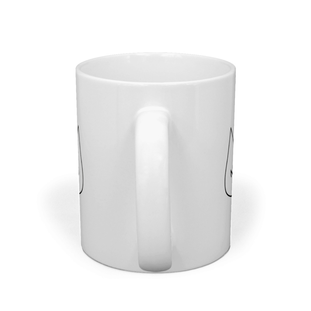 シンプルで可愛い猫柄マグカップ - 直径 8 cm / 高さ 9.5 cm