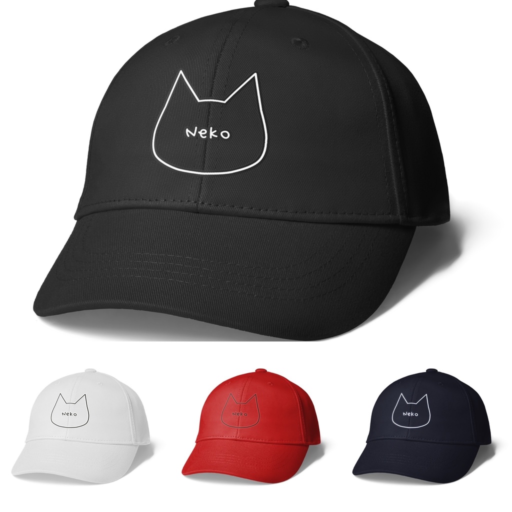 黒猫　ネコ　ねこ　キャップ　帽子