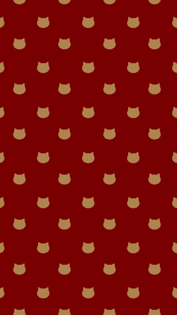 スマホ用壁紙 ドット猫柄 チョコレートカラー 6color 1500 2668 猫雑貨meru Mugi Booth