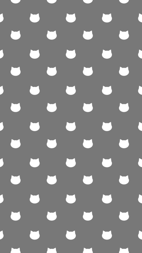 スマホ用壁紙 ドット猫柄 パステルカラー 6color 1500 2668 猫雑貨meru Mugi Booth
