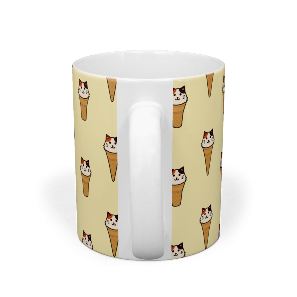 アイスクリームにゃんこのマグカップ ストーンウェア