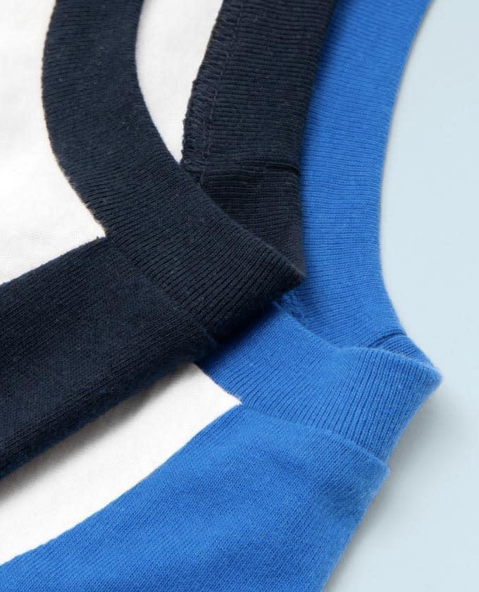 アイスクリームにゃんこラグランTシャツ ホワイト×ブラック