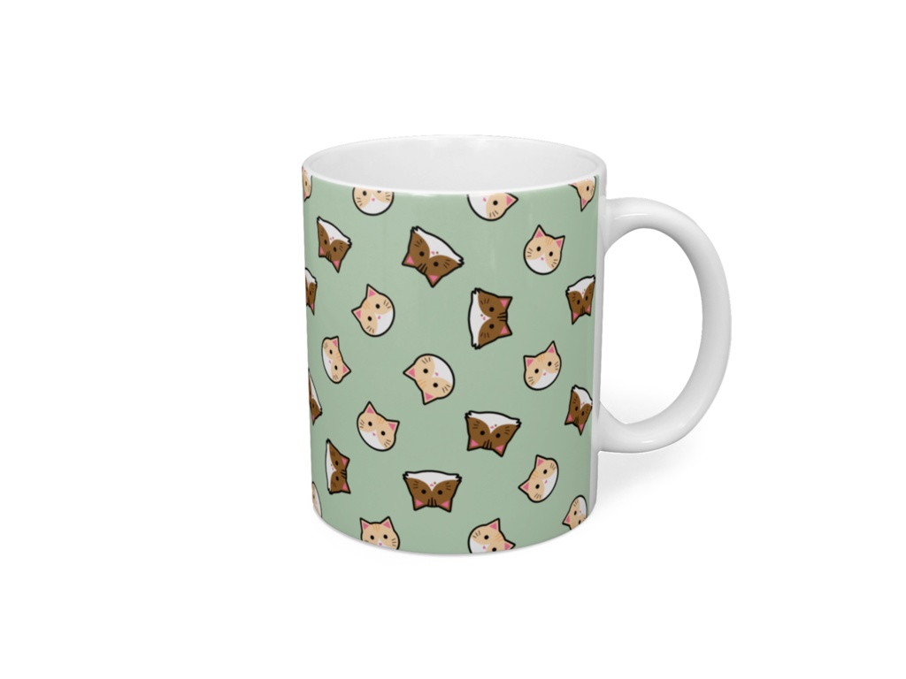 メル&ムギがいっぱい!マグカップ ミントカラー・チョコレートカラー