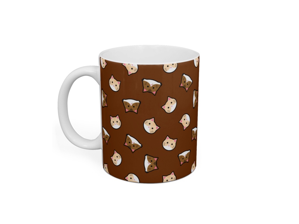 メル&ムギがいっぱい!マグカップ ミントカラー・チョコレートカラー