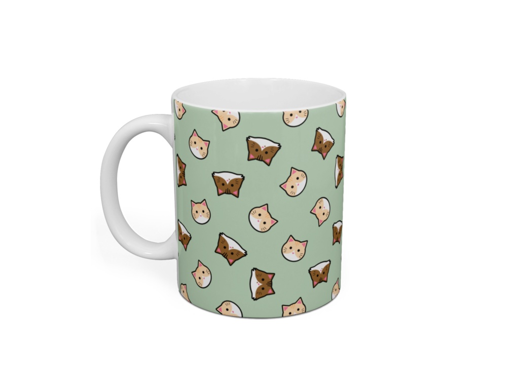 メル&ムギがいっぱい!マグカップ ミントカラー・チョコレートカラー