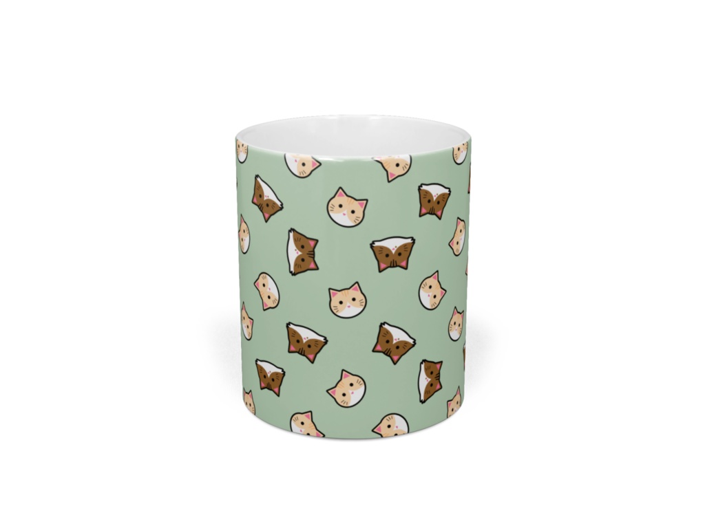 メル&ムギがいっぱい!マグカップ ミントカラー・チョコレートカラー