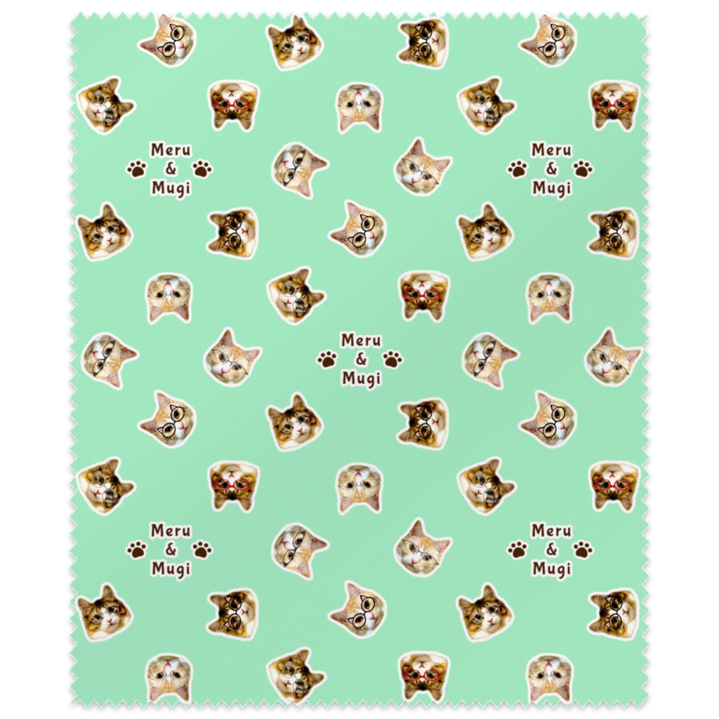 メル＆ムギ メガネ拭き マルチクロス クリーナークロス マイクロファイバー