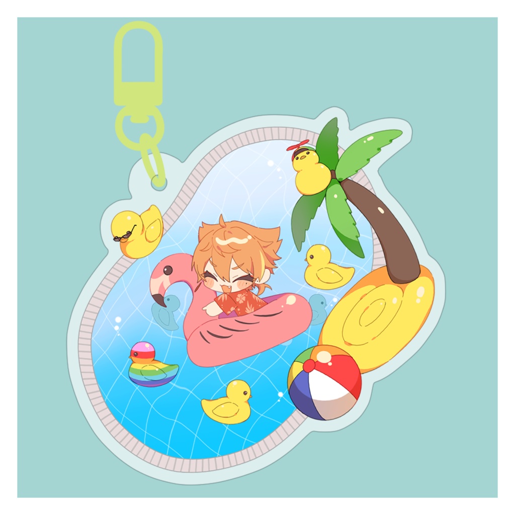 【非公式】伏見＆アヒルニキシャカシャカアクキー
