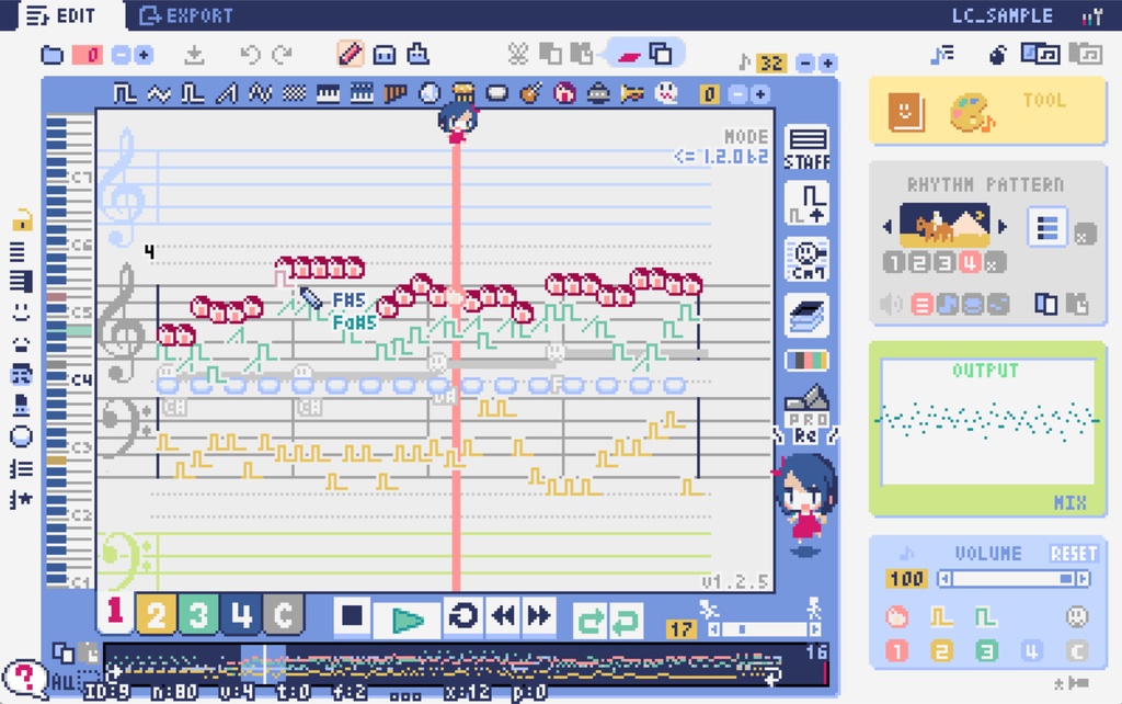 【ラズベリーパイ4・400専用版】 Lovely Composer (ラブリーコンポーザ)