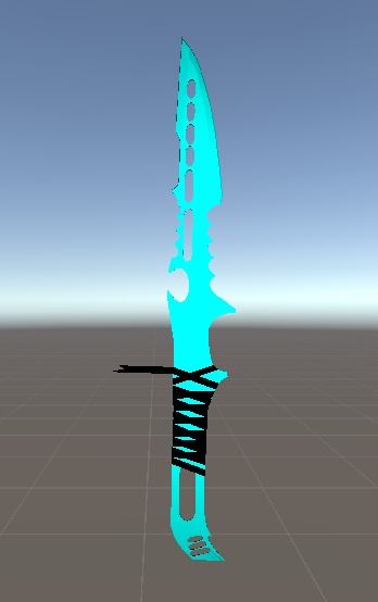 Blue sword/knife pack1