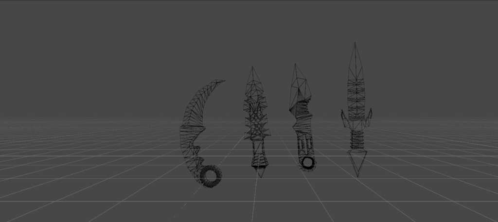 Blue sword/knife pack1