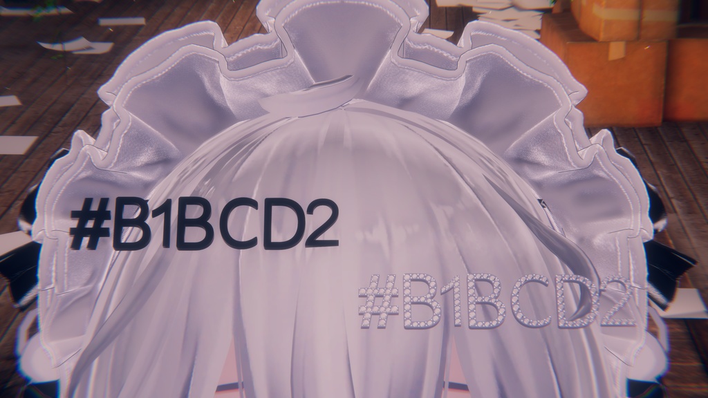 💙🤍 #カラーコード # ヘアピン🤍💜