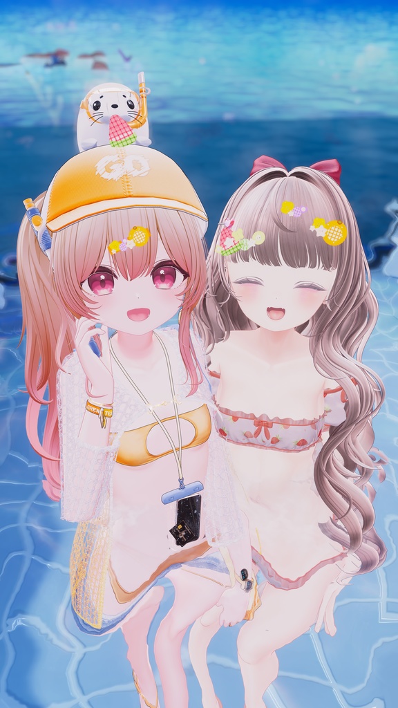 🍎🍊Button Harvest – 2WAY フルーツヘアピン🍉🍐