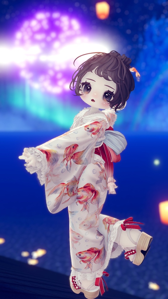 揺れる!🏮お祭り金魚の簪🏮