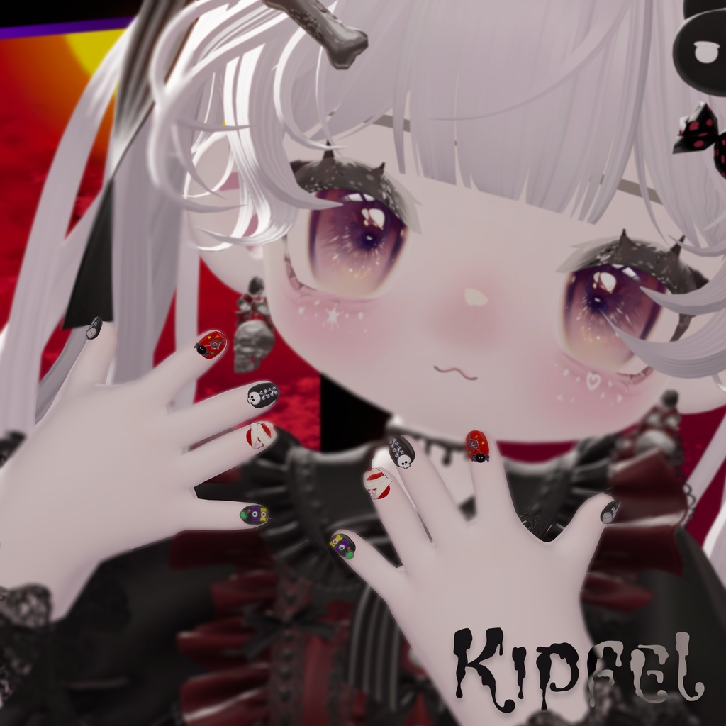 【🎃7アバター対応🎃】ハッピーハッピーハロウィンネイル👻