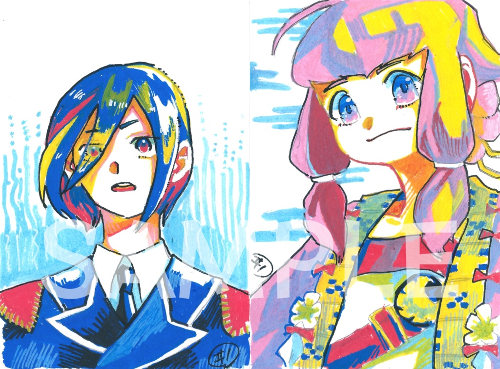 ポスカイラスト ハガキサイズ