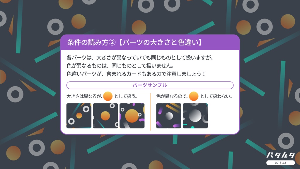 パタルタ -見抜けベン図、掴めパターン-