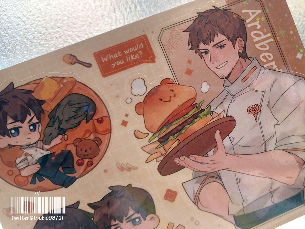 【FF14】アクリルスタンド 飯友&ステッカー