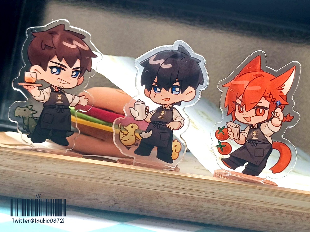 【FF14】アクリルスタンド 飯友&ステッカー