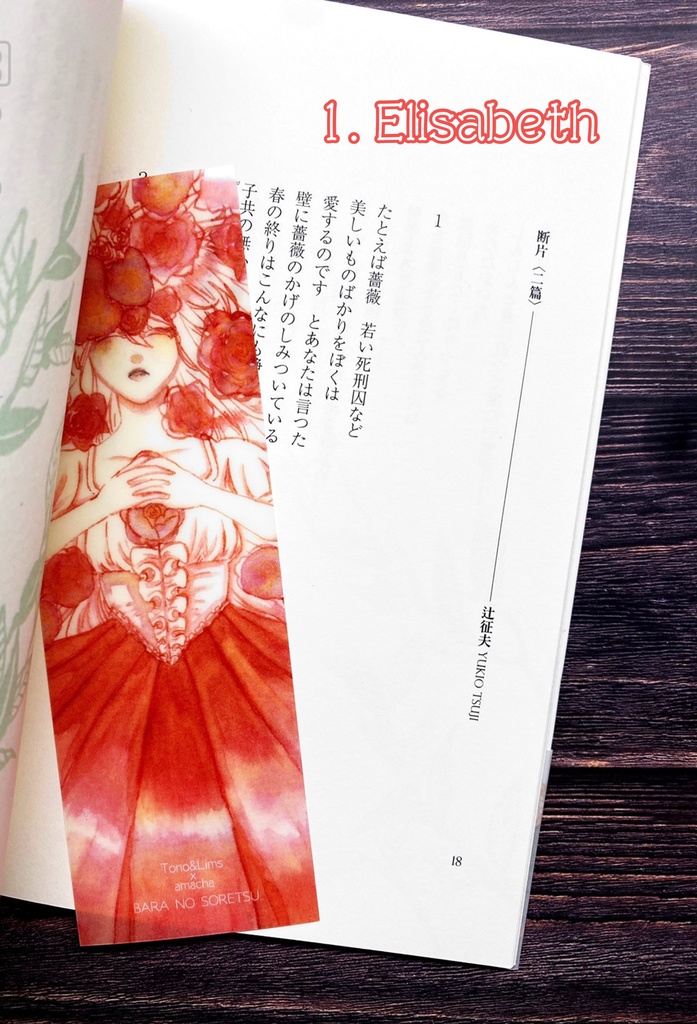 万年筆イラストブックマーク