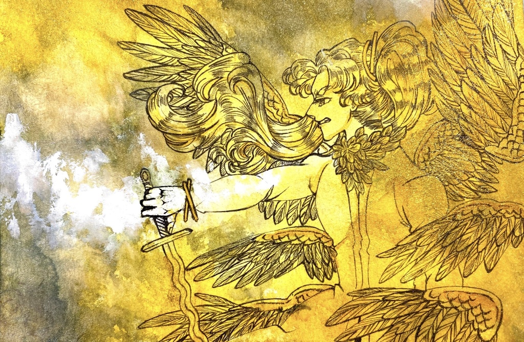 公募展「天使がささやく」原画・ポストカード