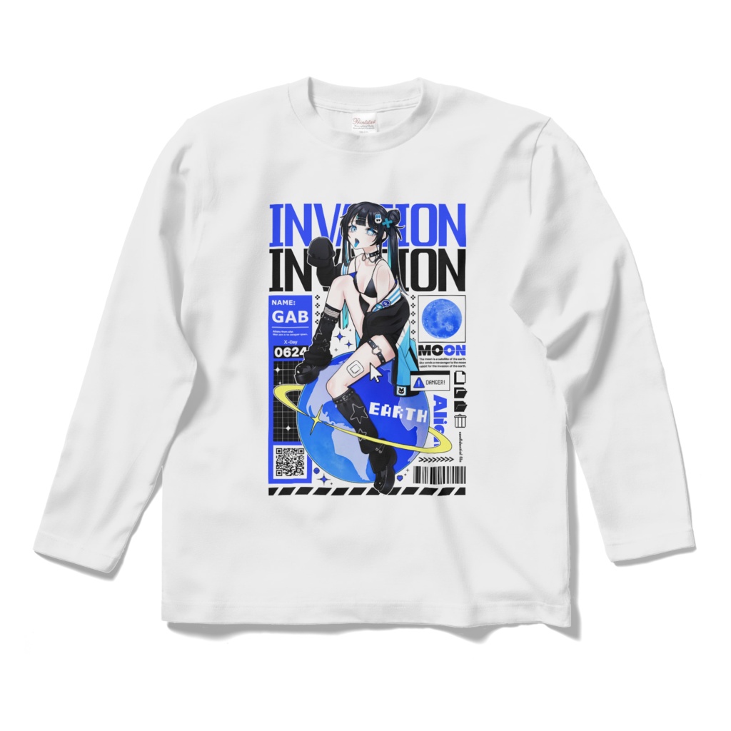 ガヴちゃん ロングスリーブTシャツ(ホワイト)