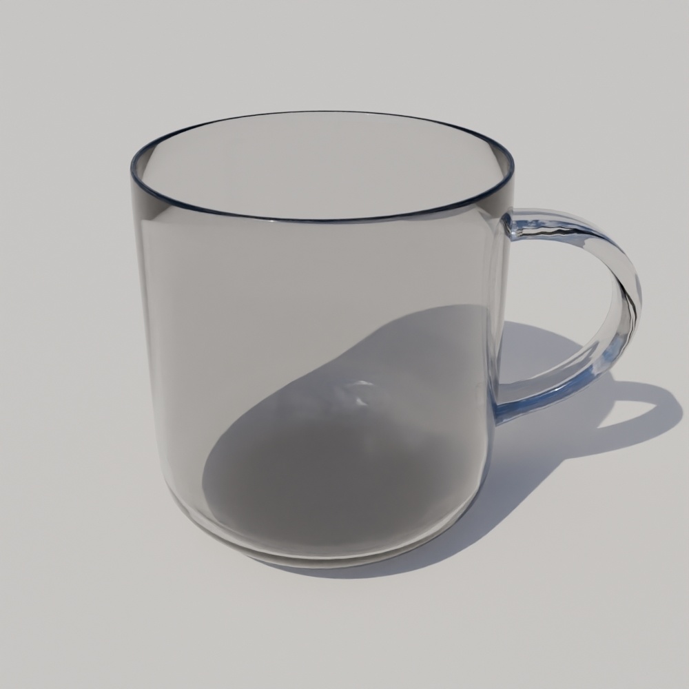 【無料】取っ手付きガラスマグ-GrassMugCup-