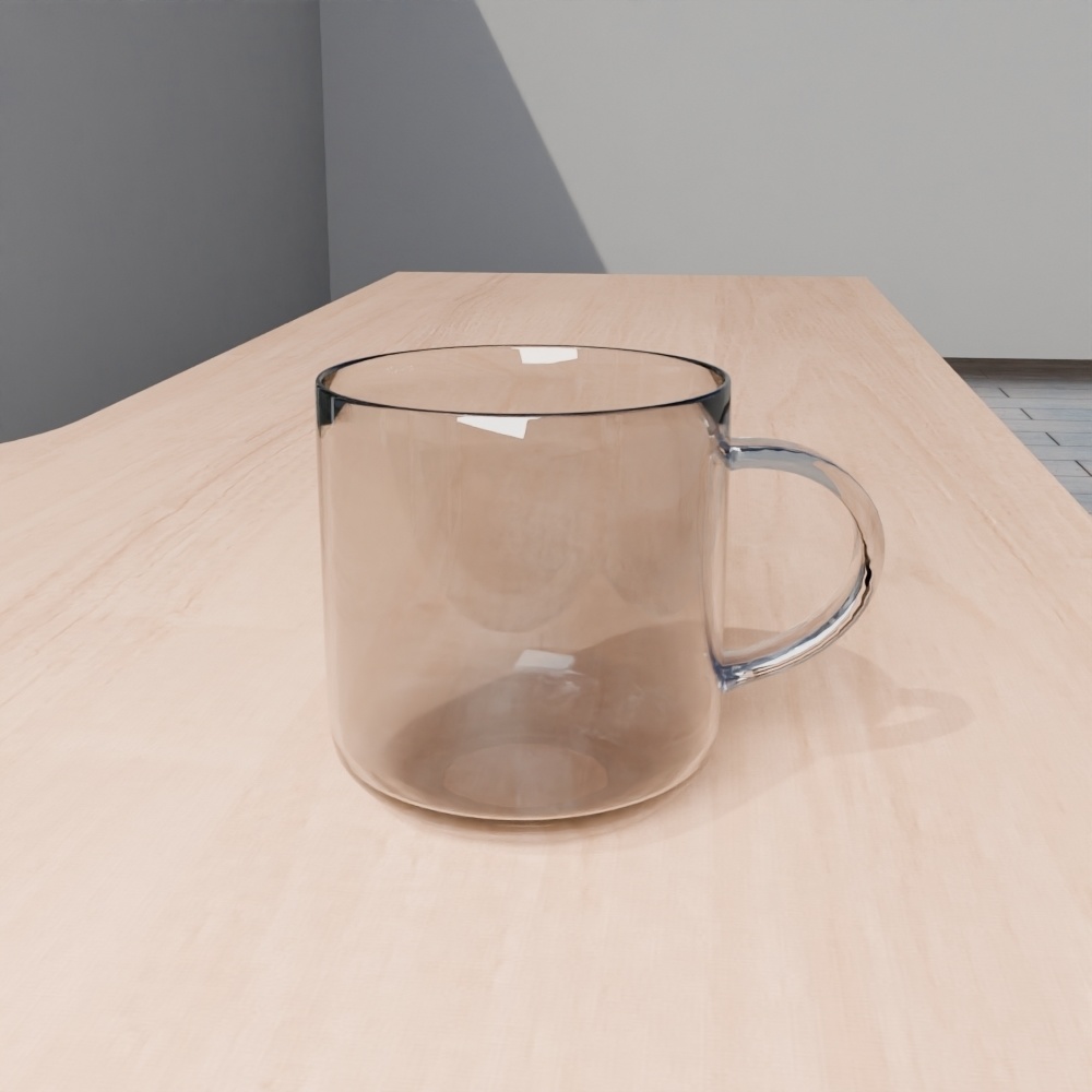 【無料】取っ手付きガラスマグ-GrassMugCup-