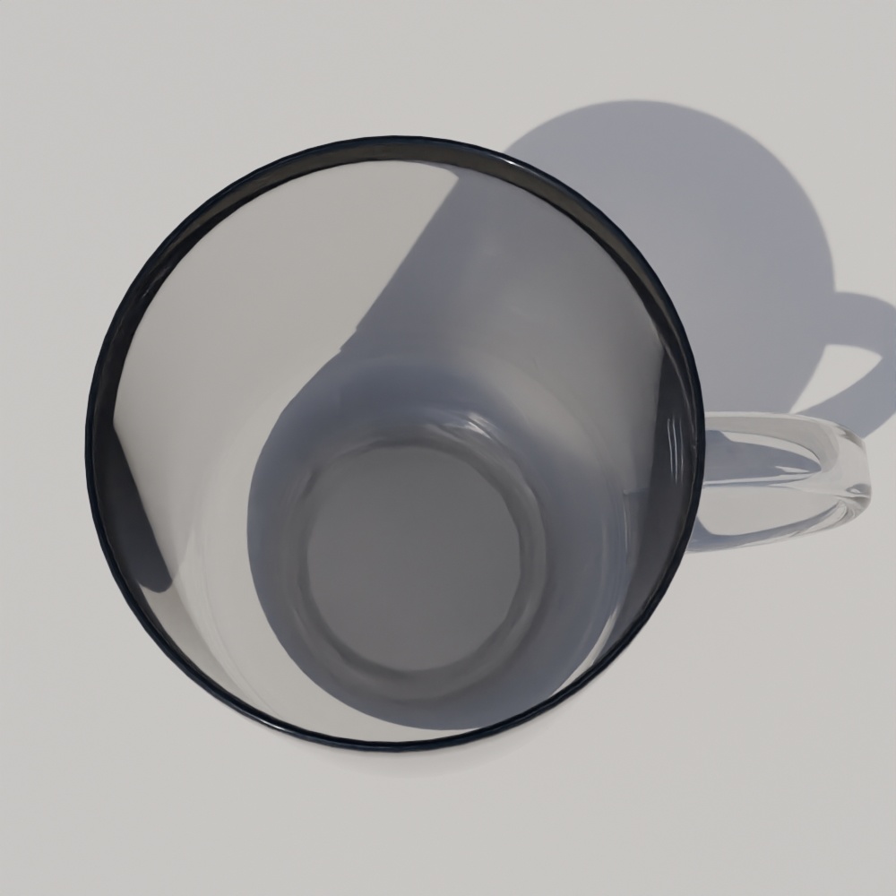 【無料】取っ手付きガラスマグ-GrassMugCup-