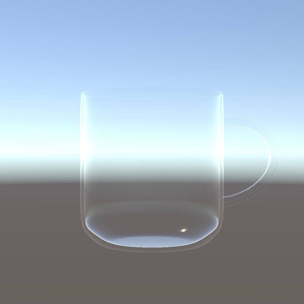 【無料】取っ手付きガラスマグ-GrassMugCup-