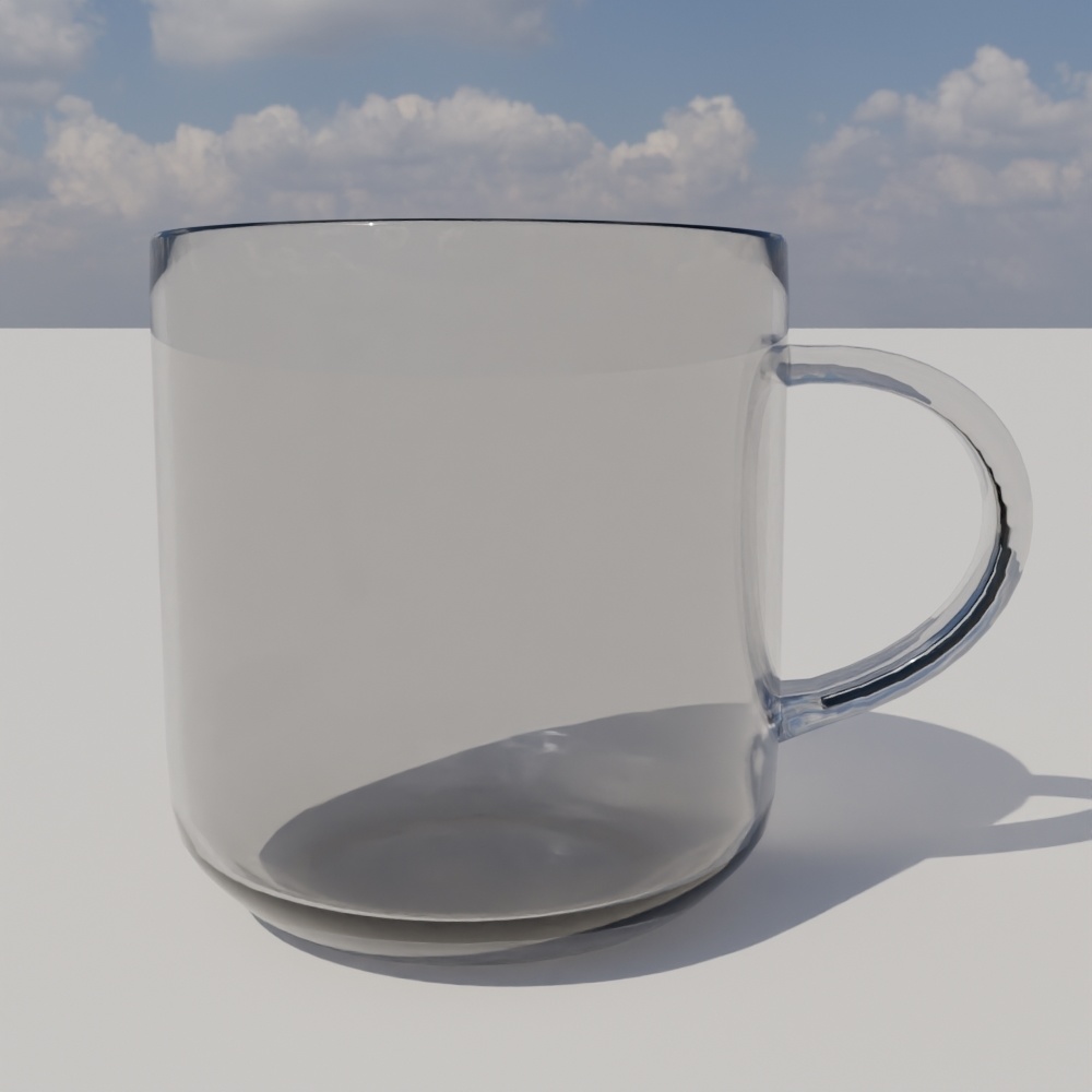 【無料】取っ手付きガラスマグ-GrassMugCup-