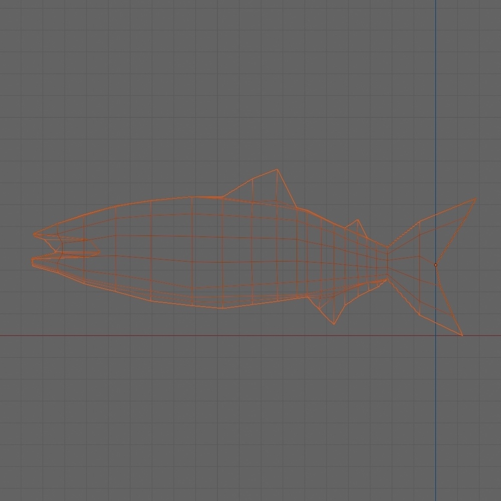 【無料】鮭っぽいの-salmon-3Dモデル