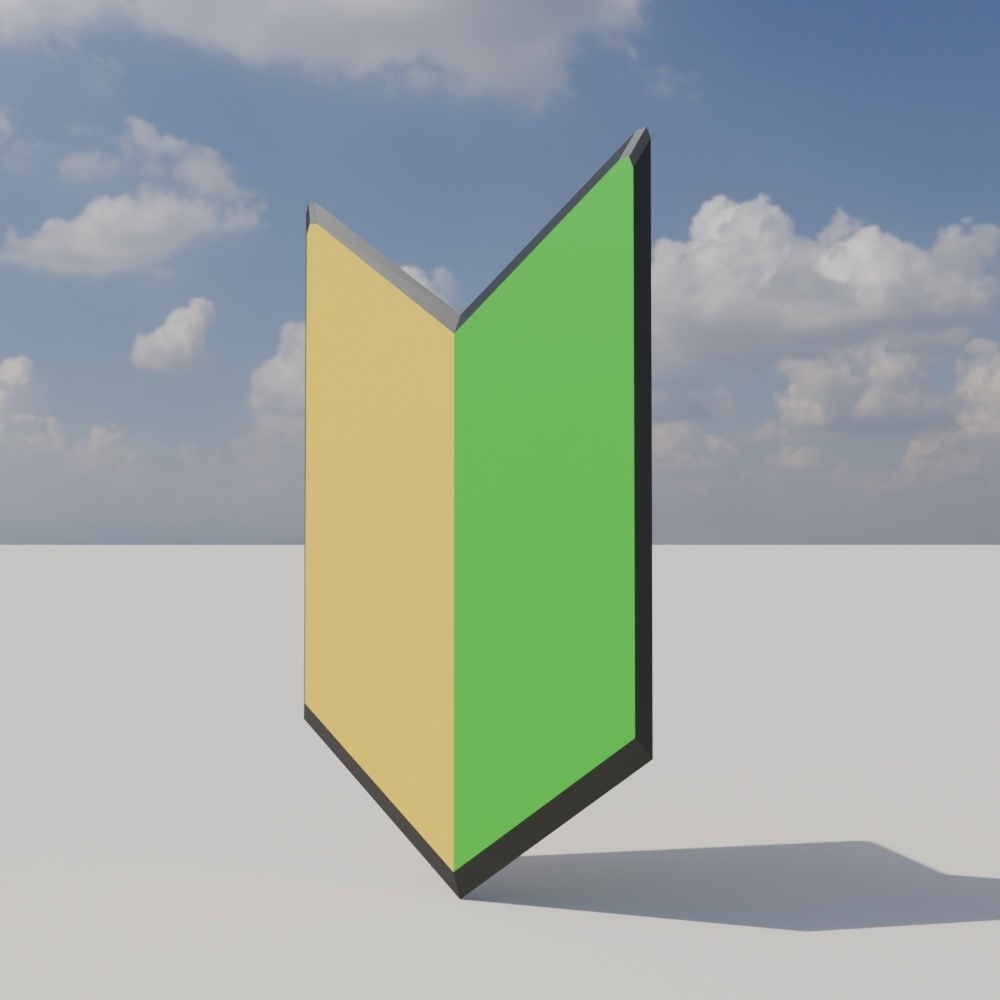 【無料】初心者マーク-Beginner's Mark-3Dモデル