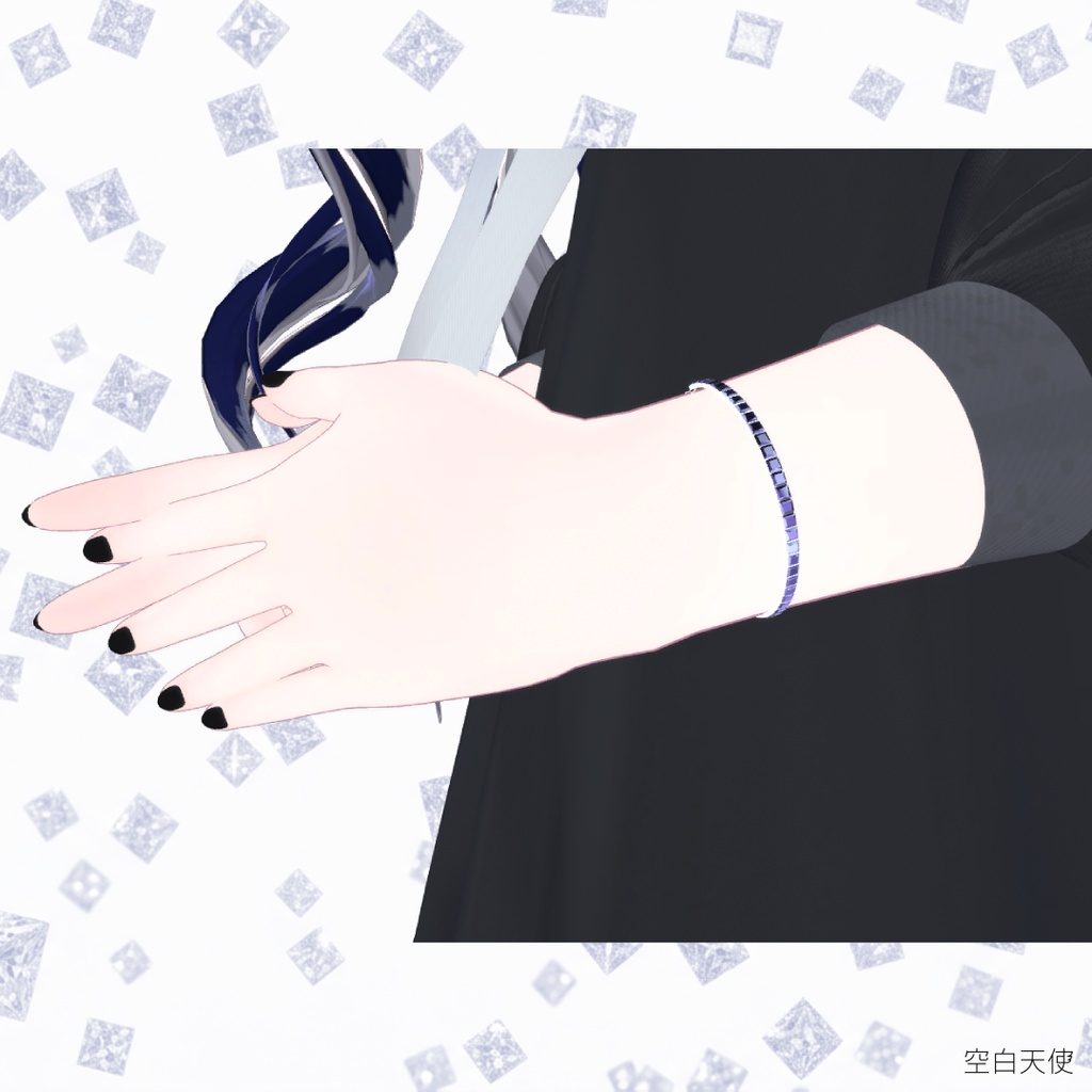 Dia earrings bracelet set