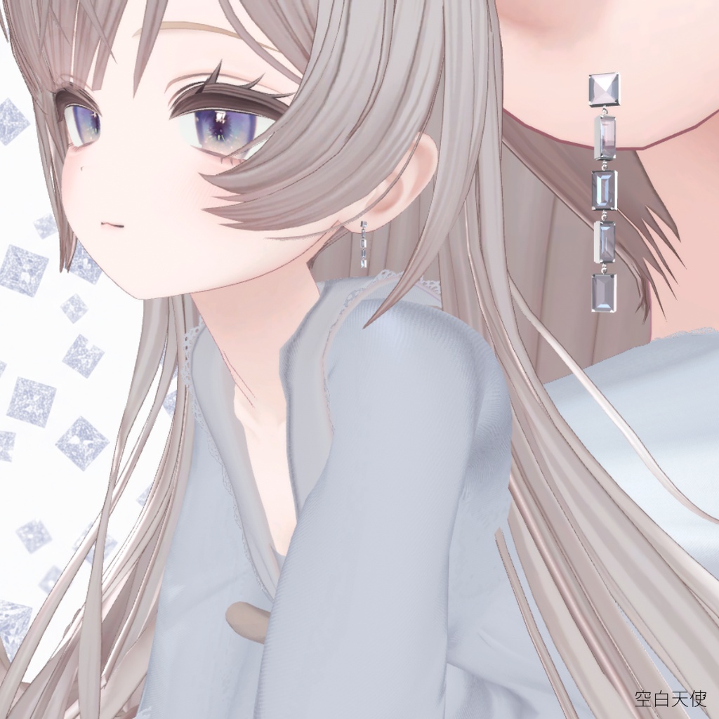 Dia earrings bracelet set