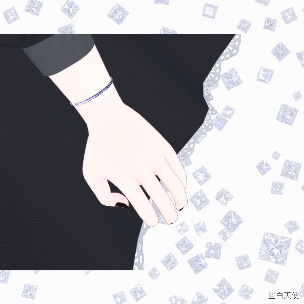 Dia earrings bracelet set