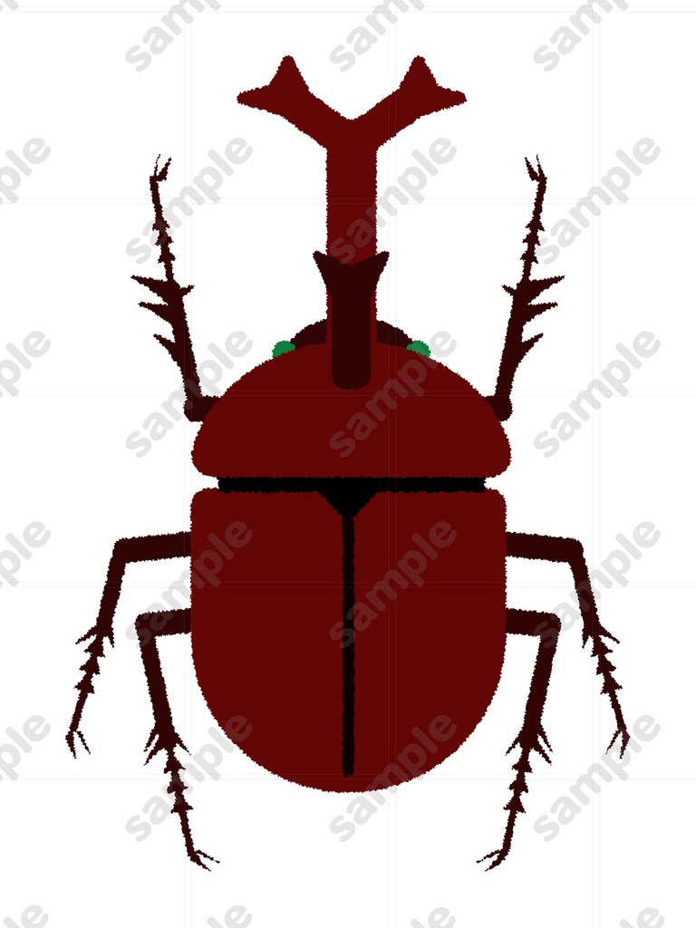 カブトムシのイラスト素材