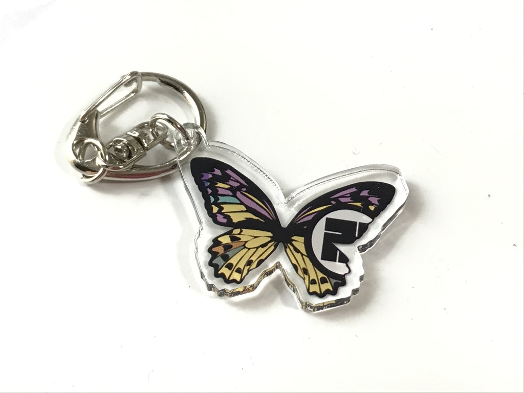 刀紋蝶々アクキー