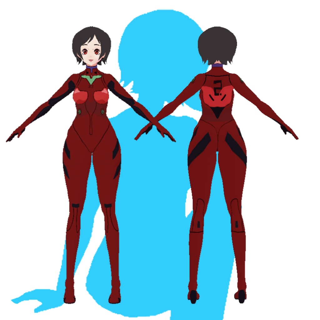 { VROID } Asuka Outfit Evangelion