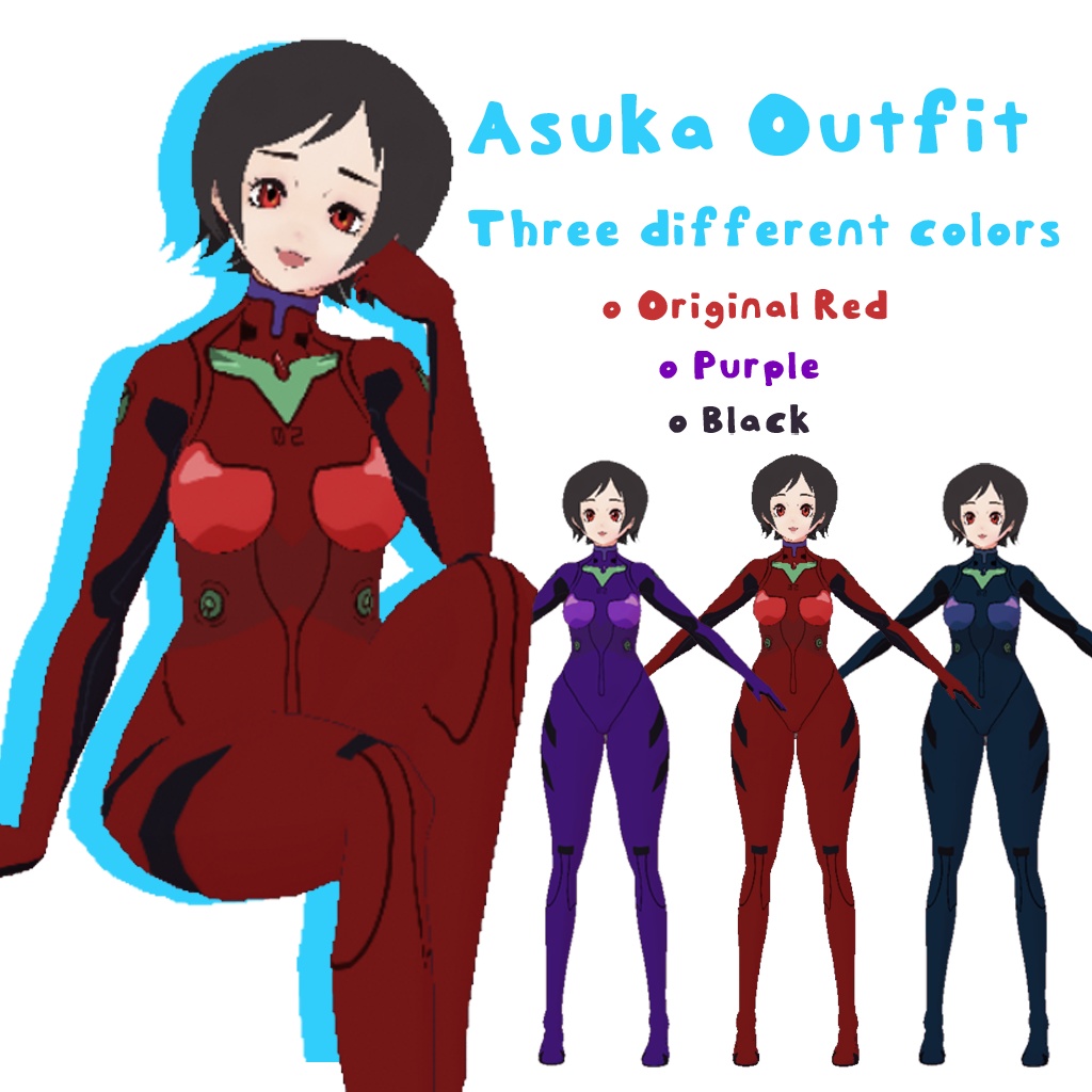 { VROID } Asuka Outfit Evangelion