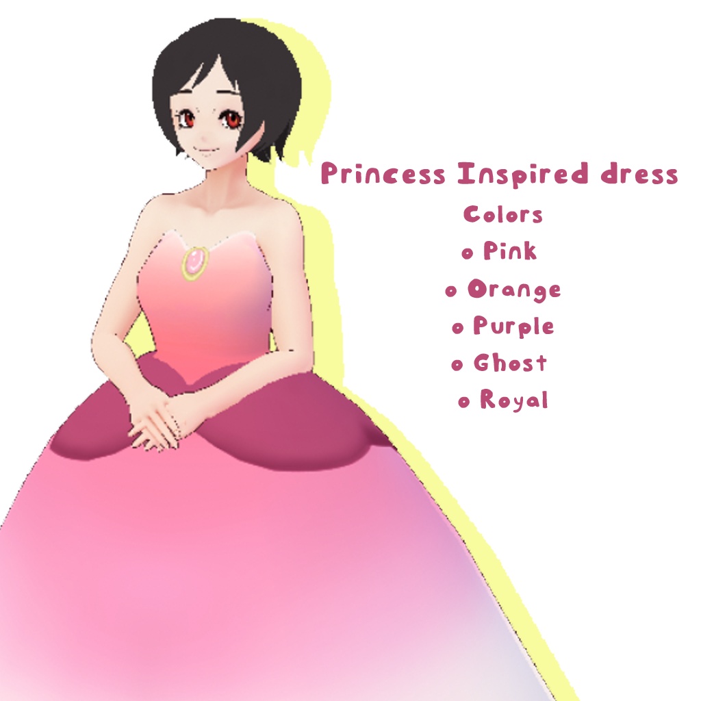 { Vroid }Princess Inspired dress