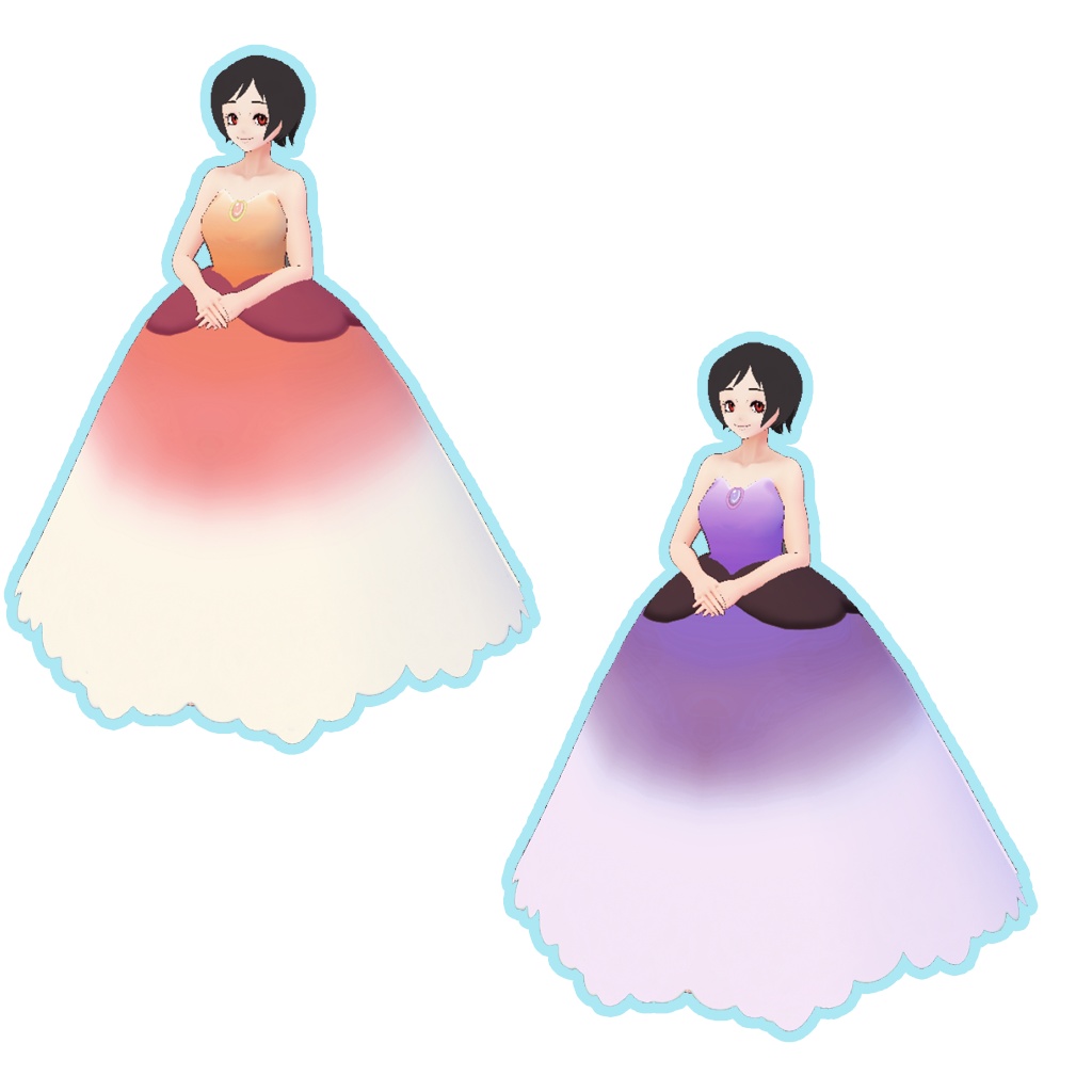 { Vroid }Princess Inspired dress