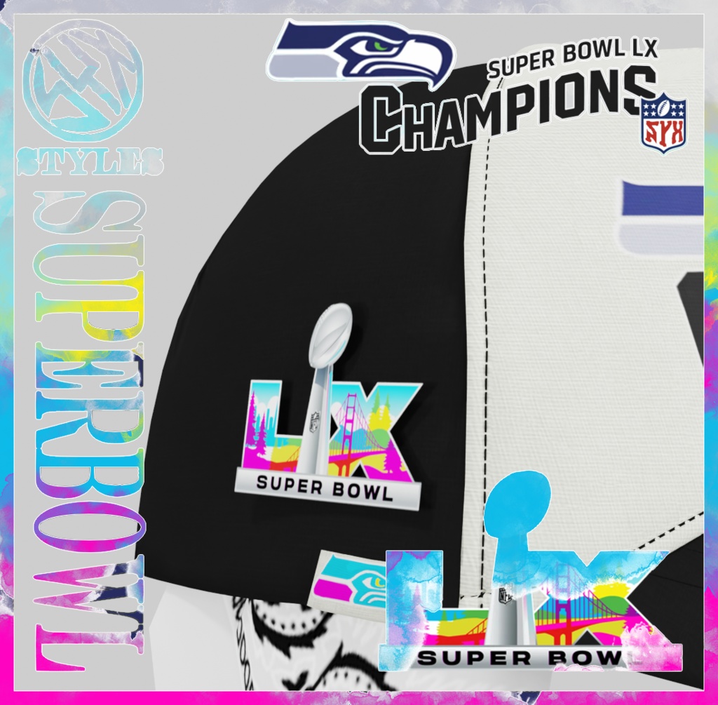 🏈 SUPER BWL CHAMPS || SEA HAWKS || OFF-WHITE カラーウェイ
