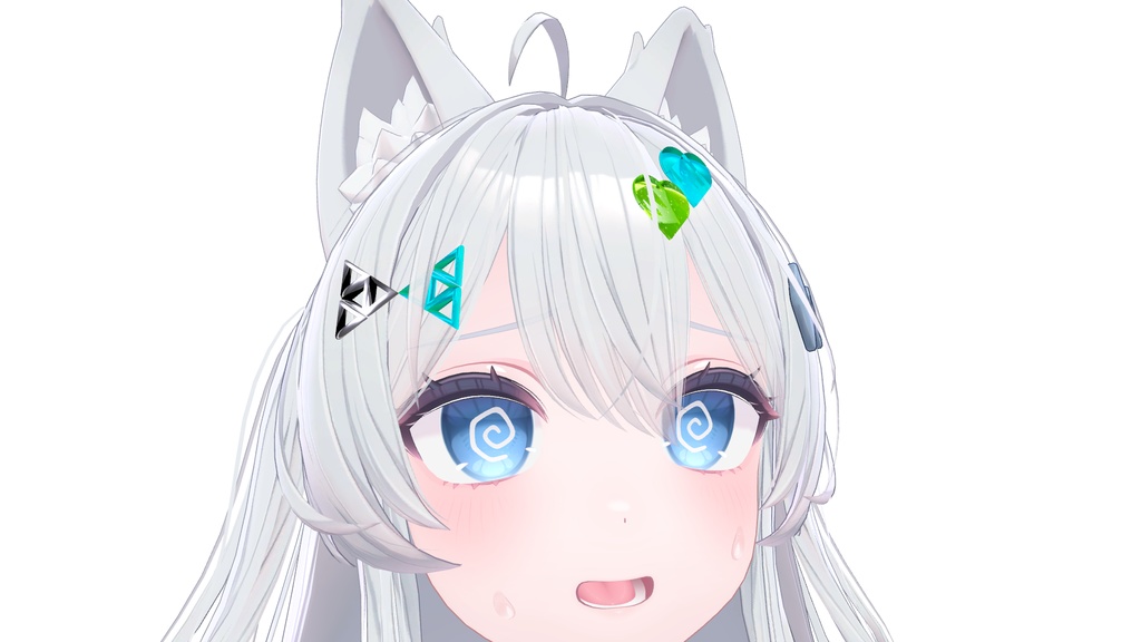 【VRChat用】髪飾り