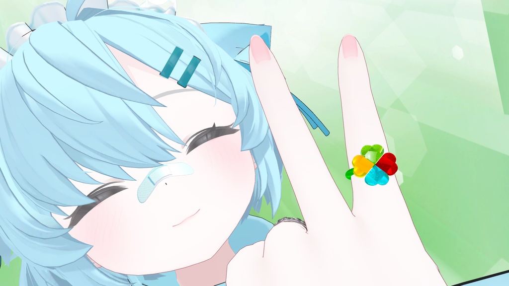【VRChat用】彩色クローバーリング🍀