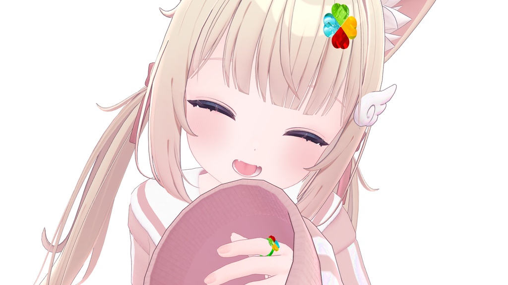 【VRChat用】彩色クローバーリング🍀