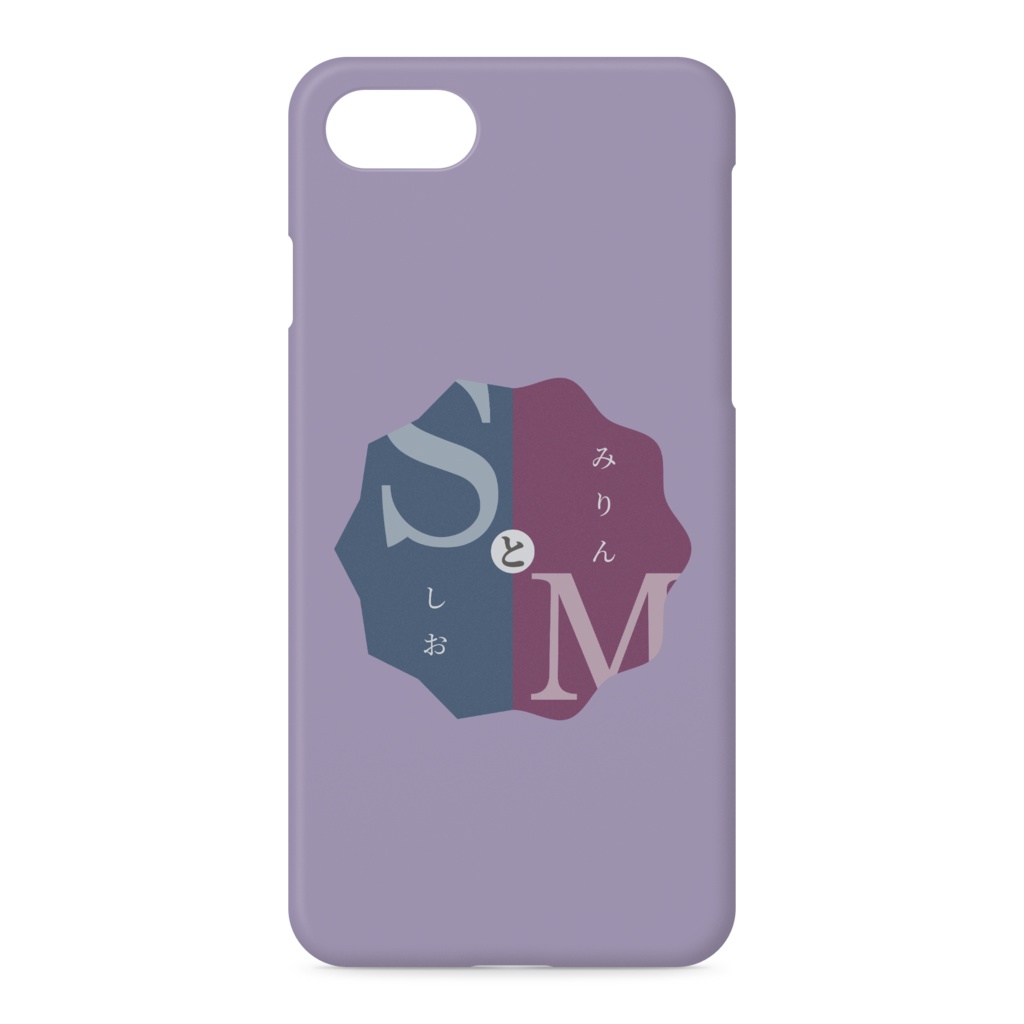 SとM iPhoneケース 薄紫