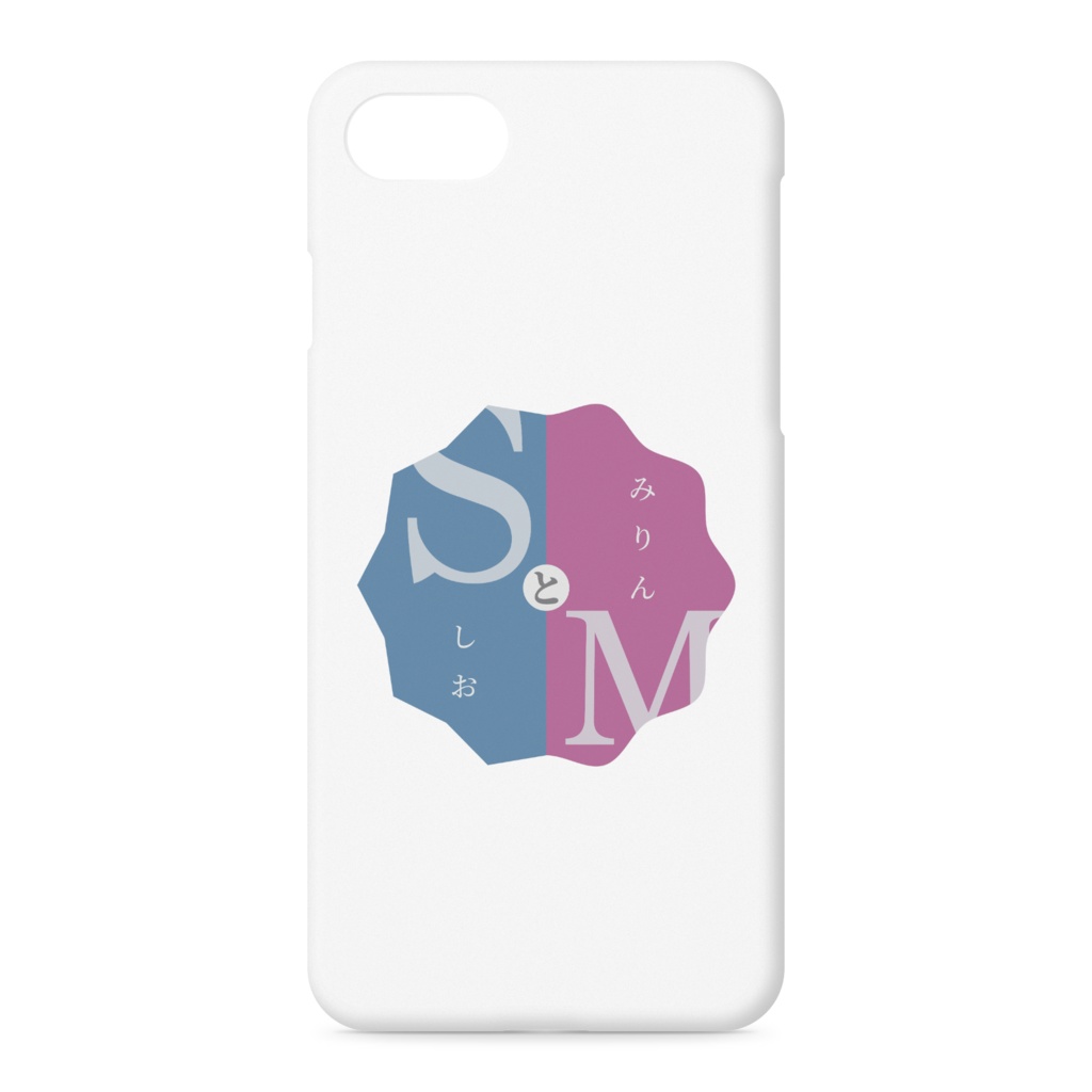 SとM iPhoneケース 白